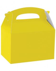 1 stk. Party Æske 18x15x10 cm - Gul