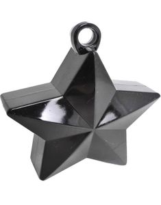Ballonvægt med Stjerneform - Metallisk Sort