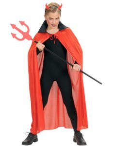 Rød Satin Børne Kappe - 110 cm