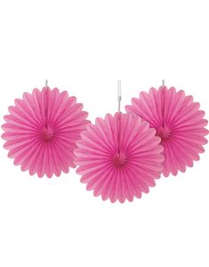 3 stk. Mini Pink Papirvifter 15 cm
