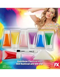 Regnbuefarvet Festival Teatersminke 9 Dele