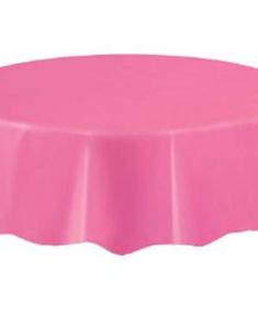 Rosa Rund Plastdug 213 cm