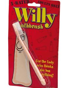 Hudfarvet Penis-Formet Tandbørste