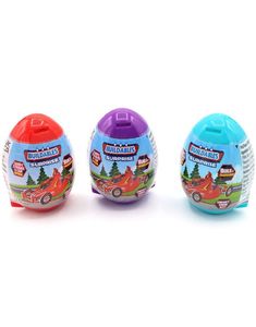 1 stk Buildables Surprise - Surprise Egg med Bil, Klistremerker og Godteri