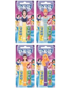 12 stk Disney Prinsesse Pez-Holder med 2 stk Pez Pakker - Hel Eske