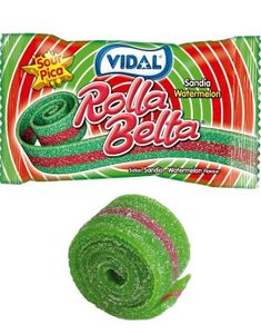 1 stk Vidal Watermelon Rolla Belt - Vingummi med Vandmelonsmag