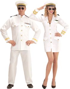 Par Kostume - Hvid Pilotkostumer