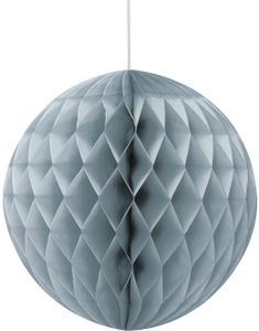 1 stk Sølvfarvet Honeycomb Ball 20 cm