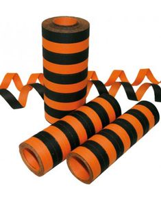 2 stk Sorte og Orange Serpentiner