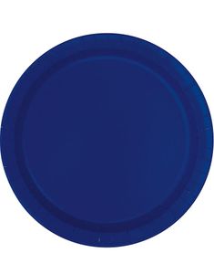 16 stk Marineblå Paptallerkner 22 cm