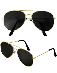 Gullfargede Pilotbriller