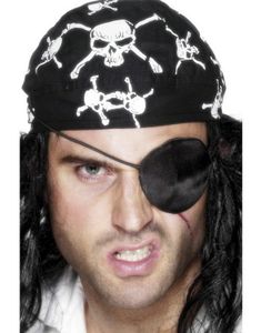 Sort Pirat Klap (Kostume Tilbehør)