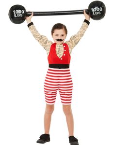 The Greatest Showman Inspireret Strærk Mand Kostume til Børn