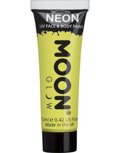Gul Pastel Neon UV/Blacklight Ansigts- og Kropsmaling 12 ml