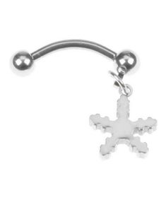 Snekrystal - 1,2 x 9 mm Øjenbrynspiercing