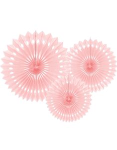 3 stk Lys Pudderrosa Dekorations Vifter