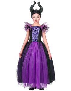 Maleficent Inspireret Børnekostume