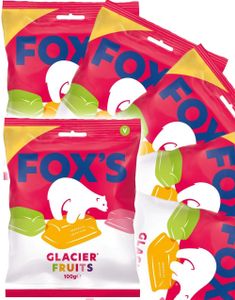 12 stk Fox's Glacier Fruits - Slik med Frugtsmag - Hel Kasse 1,2 kg