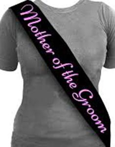 Sort og Pink Mother of the Groom Ordensbånd