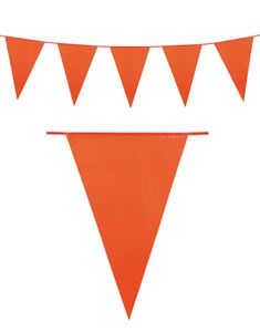 10 Meter Banner med Orange Vimpel Flag