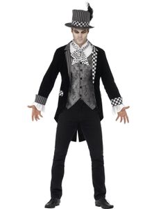 Dark Mad Hatter Inspireret Kostume med Hat til Mand