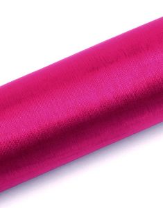 MØRKE Pink Gennemsigtig Organzaløber 16 cm x 9 meter