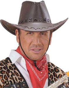 Imiteret Skind Brun Cowboyhat