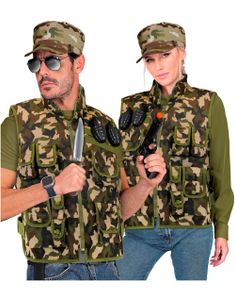 Militær Kamuflasje Vest til Voksen