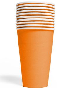 10 stk Orange Pappkrus 350 ml