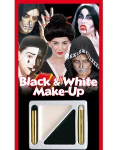 Sort og Hvidt Sminkesæt