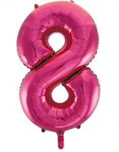 Tallet 8 - Rosa JUMBO Folieballon 86 cm