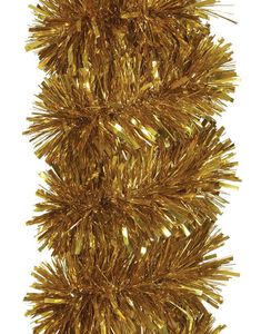 Ekstra Stor og Fyldig Gull Glitter-Girlander til Juletre og Rekkverk 180x10 cm