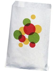 1000 stk Små Retro Godteposer i Papir 18x12 cm - Hel Æske