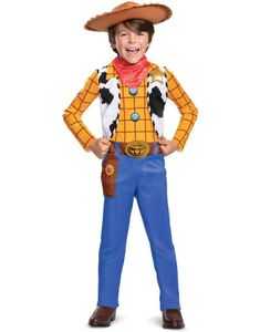 Licenseret Toy Story Woody kostume med hat til børn