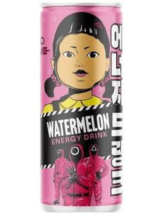 Squid Game Energy Drink Watermelon - Energidrikk med Vannmelonsmak 250 ml (Korea)