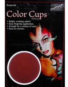 Color Cups 15 gr - Burgundy Mehron Oliebaseret Ansigts- og Kropssminke