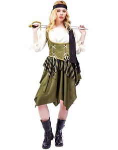 Piratkostyme til Dame 4 Deler - Onesize