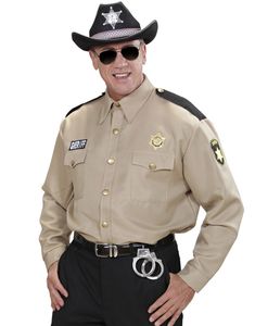 Beige Sherif Kostumeskjorte