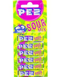 DATO PRODUKT - 6 stk Pez Sour Mix Refills (31.03.2026)