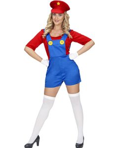 Mario Inspireret Kvindekostume