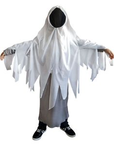 Ansiktsløst Spøkelse Kostyme til Barn