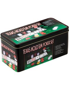 2in1 Black Jack og Texas Hold'em Poker Set - Komplet Sæt