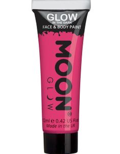 Rosa Glow in the Dark Ansigts- og Kropsmaling 12 ml