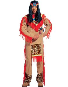 Indianerkostume til Mand - 3 Dele