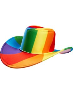 Regnbuefarget Cowboyhatt