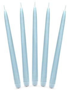 10 stk Lys Blå Kronelys 24 cm