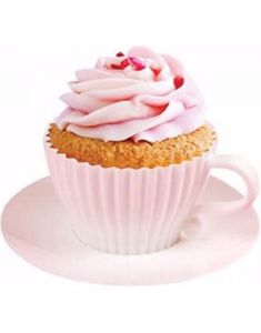 4 stk Tekopper med Asjettform i Silikone