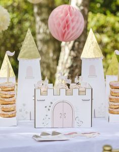 Prinsesse-Slott Kake og Donutstativ 37x50 cm - Princess Party