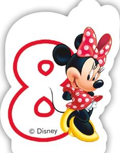 Disney Kagelys med Minnie Mouse med 8 Tal