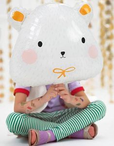 Sød Isbjørn Folieballon 51x45 cm